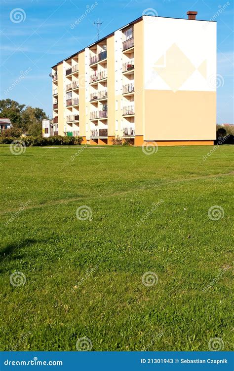 Modern block of flats stock image. Image of colorful - 21301943