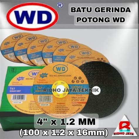 Jual Batu Gurinda Gerinda Potong Wd Inch Mata Gerinda Potong Wd