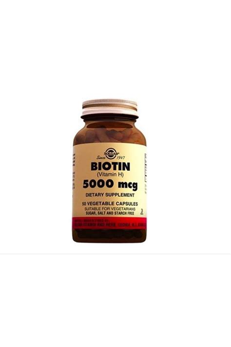 Solgar Biotin 5000 Mcg 50 Kapsul Nasıl Kullanılır - kozmetikeczadeposu.com