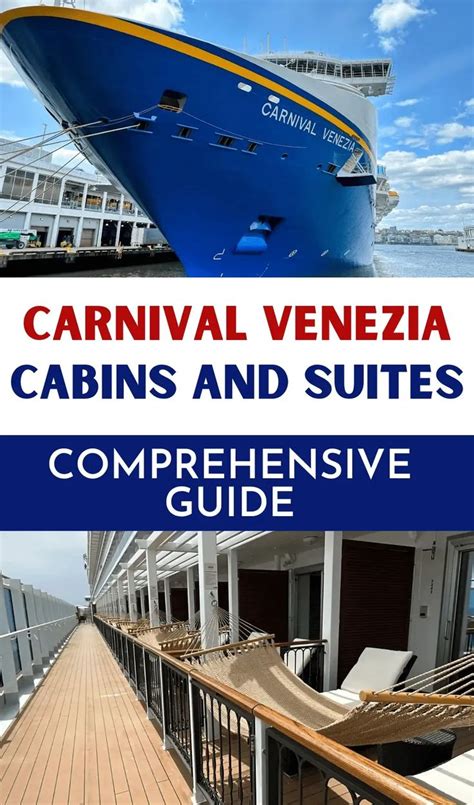 A Cruise Ship With The Words Carnival Venezuela Cabins And Suites