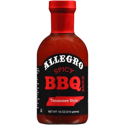 Allegro Spicy Bbq Sauce 18 Fl Oz Bottle