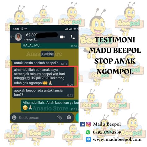 Madu Beepol Obat Herbal Stop Ngompol Anak Dewasa Terbukti