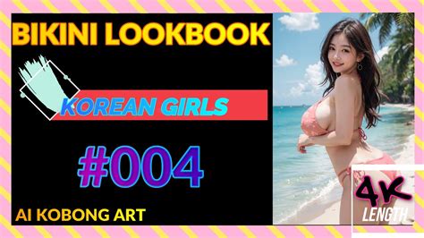 Korean Bikini LookBook K Girls 004 Bikini Korean Bikini Bikini Lookbook 4k Bikini Ai
