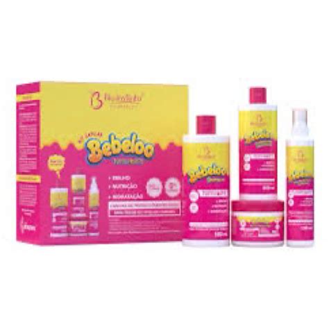 Kit Bebelo Tutti Fruti 4Itens Shampoo 500mL Hidratação Força Brilho