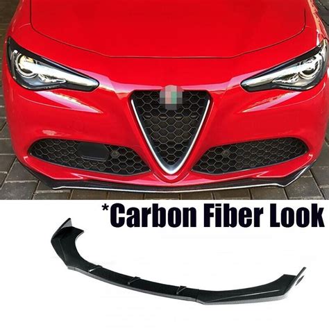 Carbon Fiber For Alfa Romeo Giulia Front Bumper Lip Spoiler