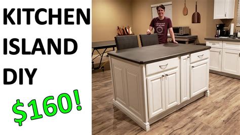 Kitchen Island DIY Build For 160 Budget YouTube