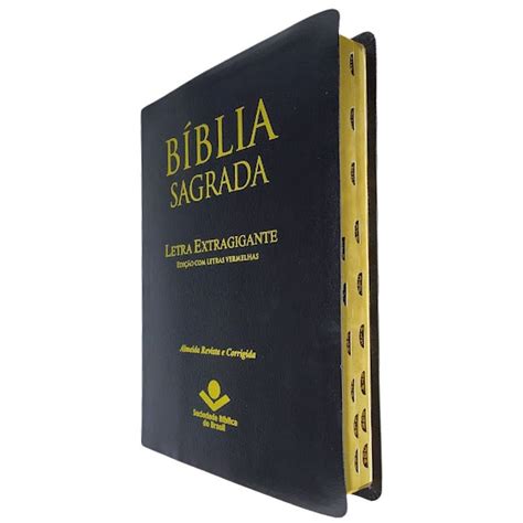 B Blia Sagrada Rc Letra Extragigante Bonded Preta Sbb Gospel