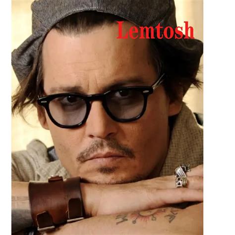 Óculos ópticos armação de óculos homem mulher johnny depp lemtosh