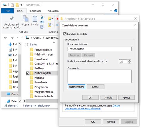 Pratica Digitale Guida Alla Condivisione Delle Cartelle In Windows 10