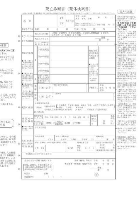 死亡診断書（死体検案書）とは｜料金・費用について あんしん葬儀