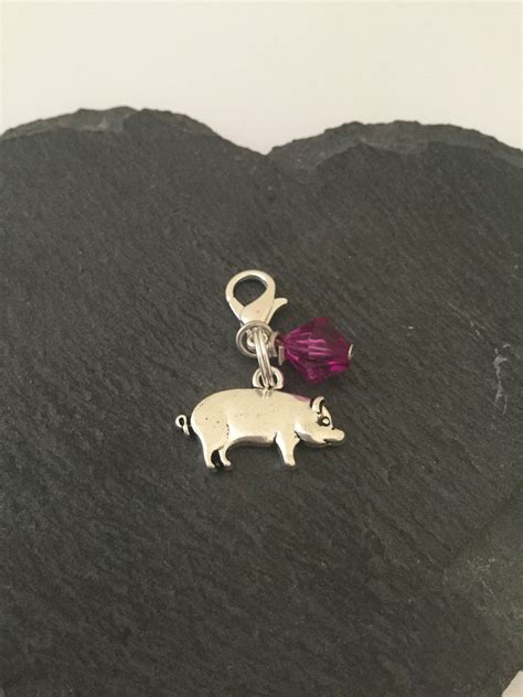 Pig Clip On Charm Pig Zipper Pull Pig Charm Clip Pig T