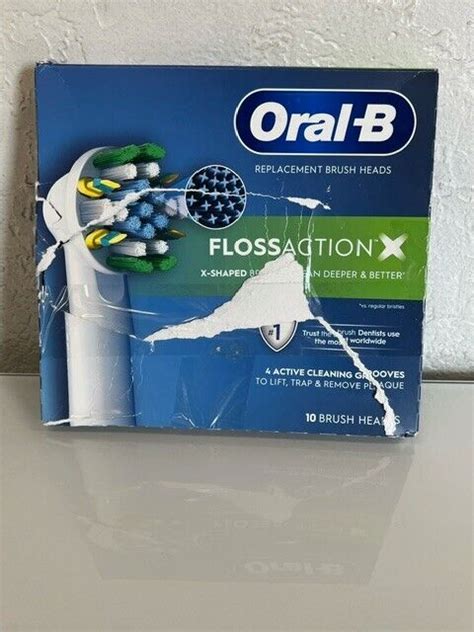 Oral B FlossAction X Electric Toothbrush Replacement Brush Heads 10