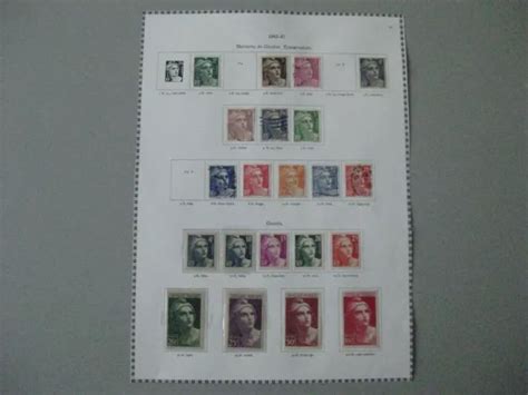 Timbres Fran Ais Ann E Marianne De Gandon Typographi S Et