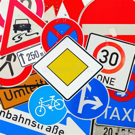 Collage Of German Traffic Signs Royalty Free Stock Photos Image 30282598