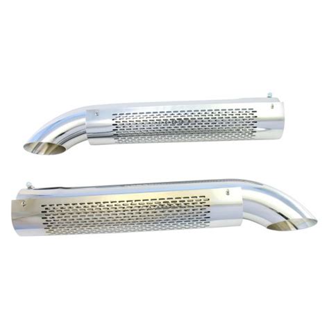 Patriot Exhaust® H3824 Steel Chrome Turnout Shielded Exhaust Side