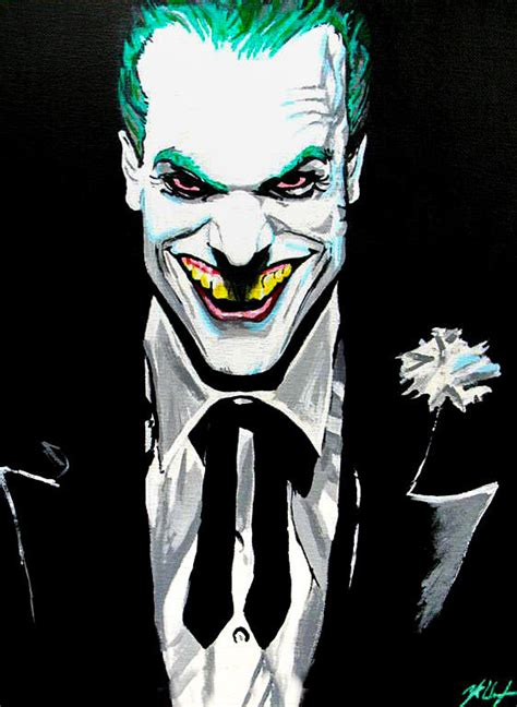 Fan Made Alex Ross Joker Painting by Zakk Washington