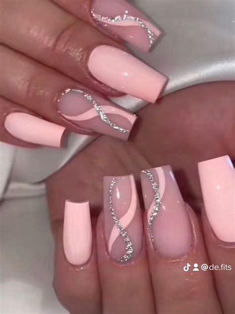 Nails 😍 Ballerina Acrylic Nails Pink Acrylic Nails Short Acrylic Nails Designs