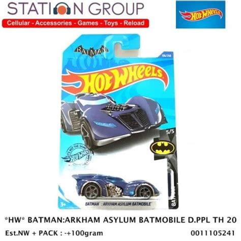 Jual HOT WHEELS HW BATMAN ARKHAM ASYLUM BATMOBILE DARK PURPLE TREASURE HUN Kota Samarinda