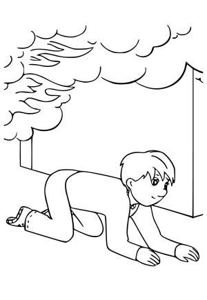 Coloriages La Sécurité Incendie à Imprimer Gratuit pour Adultes et