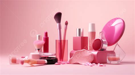 Pink Makeup Background