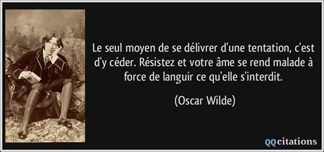 Citation Sur La Tentation Oscar Wilde