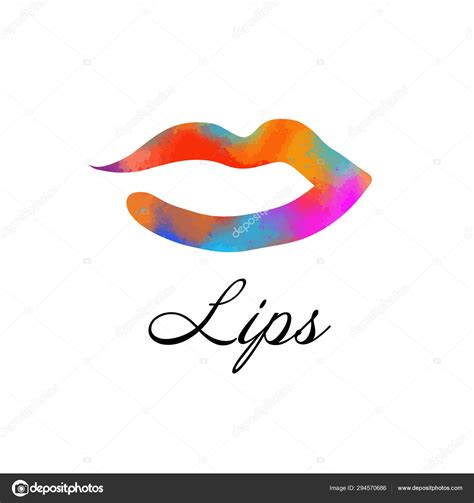 Rainbow Colored Lips