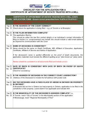 Fillable Online Form 74 4 Application For Certificate Of Appointment Of