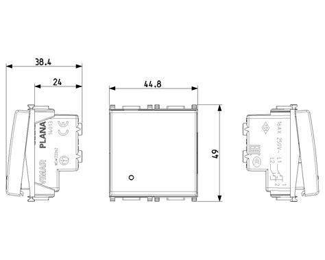 1P 16AX reversing switch 2M Silver - 14013.2.SL