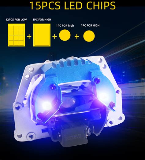 Sanvi S16 Bi LED Projector Headlights - Efficient Lighting
