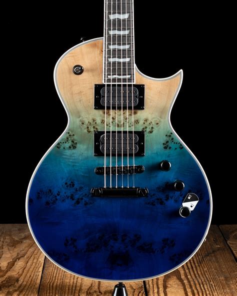 Esp String E Ii Eclipse Electric Guitar With Case Blue Natural Fade