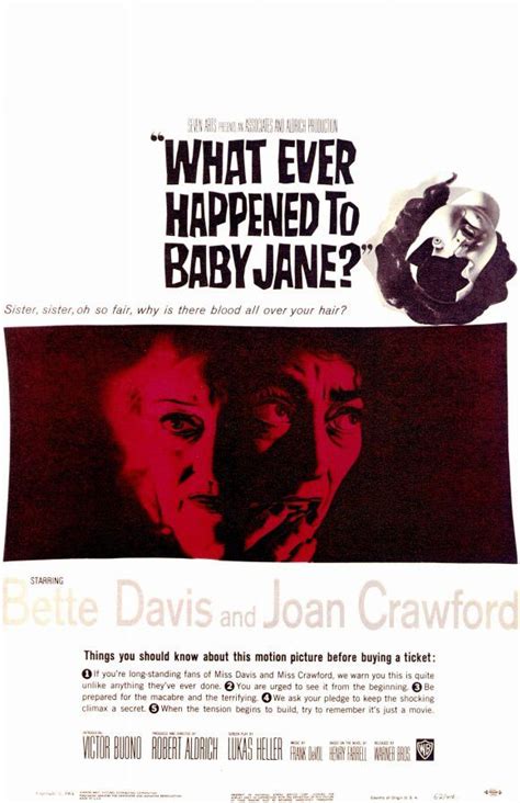 Whatever Happened To Baby Jane 11x17 Movie Poster 1962 Baby Jane