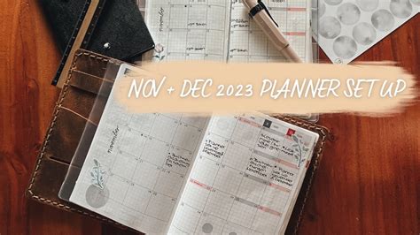 November Dezember Planner Set Up Decotogether