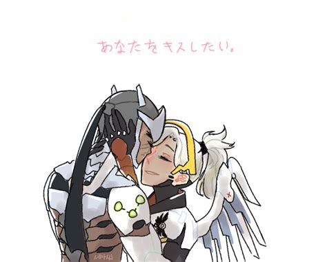 “i Want To Kiss You” Genji And Mercy Overwatch Pinterest Kiss Overwatch Mercy And Artwork