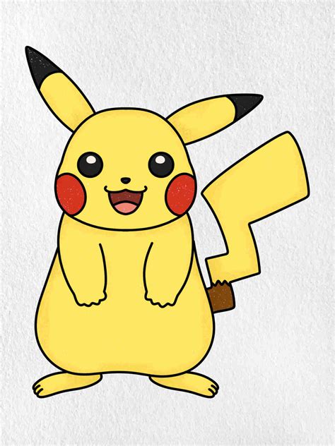 How To Draw Pikachu Helloartsy