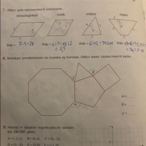 02 18 8 Wielokąty przedstawione na rysunku są foremne Oblicz miary