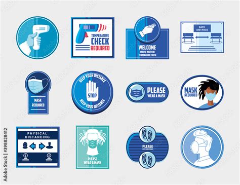 prevention of covid 19, safety measures and precautions warning signs ...