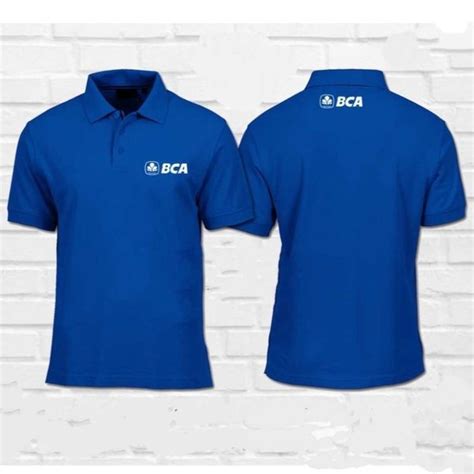 Jual Kaos Polo Shirt Baju Kerah Distro Bank Central Asia Bca Polos