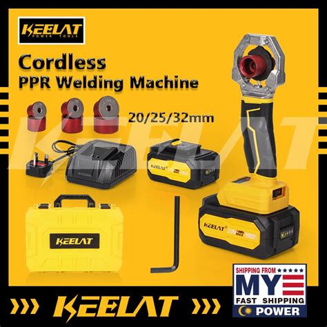 Keelat Cordless Ppr Welding Machine Portable Electric Welder Bateri Hot Melt Gun For Plastic