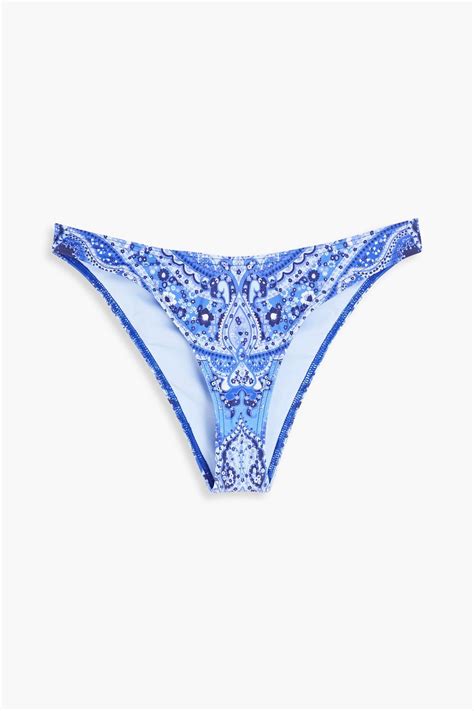 ZIMMERMANN Separates Paisley Print Low Rise Bikini Briefs THE OUTNET
