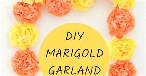 Vikalpah: DIY marigold flowers garland using tissue paper