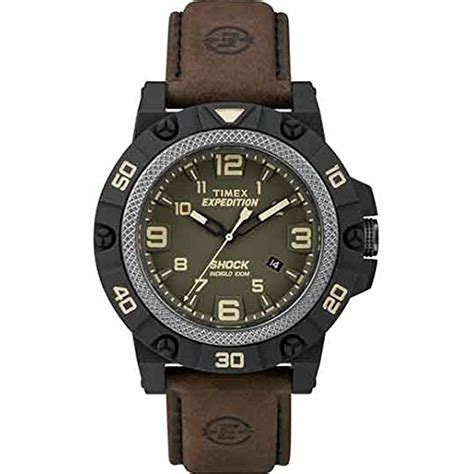 Timex Expedition Field Shock Watch Black Green Brown 56652 To