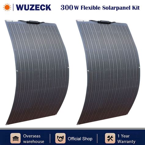 Wuzeck W Flexible Pv Solar Panel For Home Rv Marine Caravan