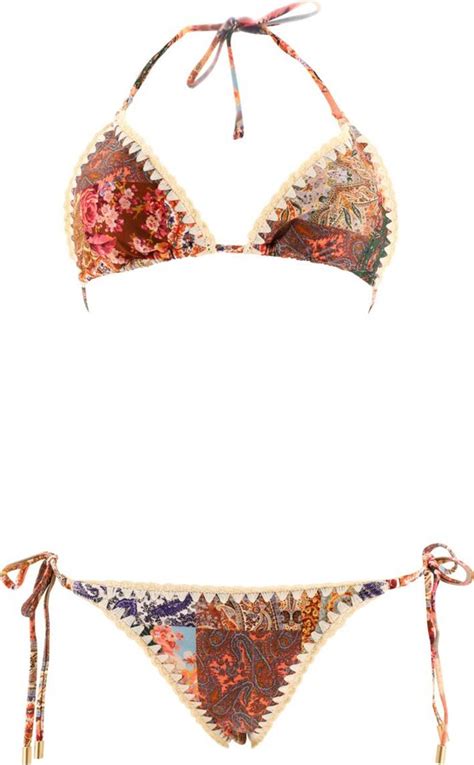 Zimmermann Devi Crochet Edge Bikini Shopstyle Two Piece Swimsuits