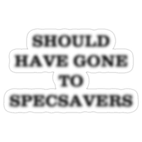 "Specsavers" Stickers by Gosy | Redbubble