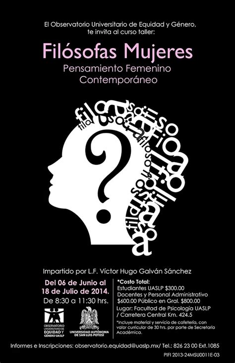 Filósofas Mujeres Pensamiento Femenino Contemporáneo