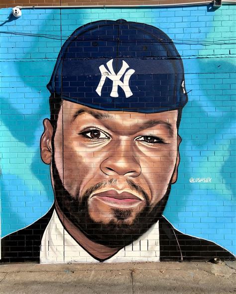 50 Cent Yankee With No Brim By Lushsux Lushsux 50 Cent Murals Know