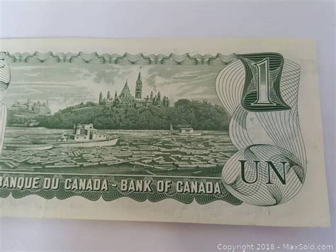 Canada One Dollar Note Bill