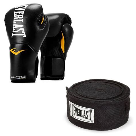 Everlast® Everlast Black Elite Pro Style Boxing Gloves 12 Ounce And 120