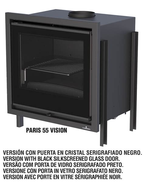 INSERTABLE LEÑA BRONPI PARIS 55 VISIÓN CHIMENEAS MOLINA VENTA E