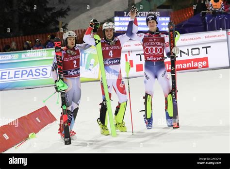 Madonna Di Campiglio Italy Th Jan Podium Yule Daniel